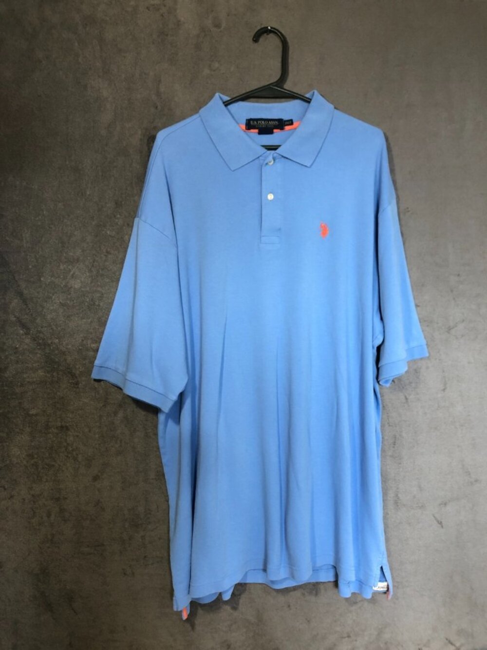 Men's U.S. Polo Assn. Luxury Feel 100% Cotton Preppy Short Sleeve Blue Polo 2XLT